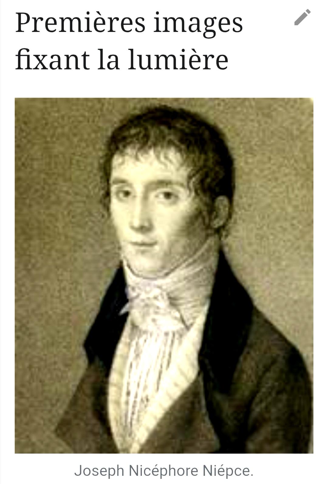 Portrait de Joseph Nicéphore Niépce - inventeur de la photographie 1765-1833