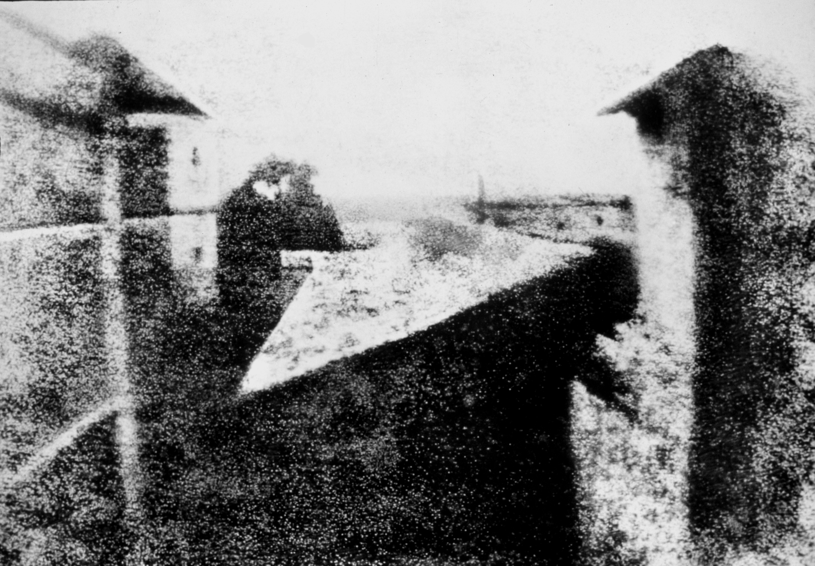 Point de vue du Gras - première photographie 1827 - Nicéphore Niépce